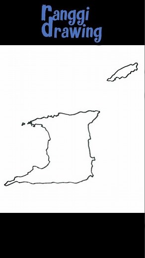 Drawing Trinidad and Tobago Map