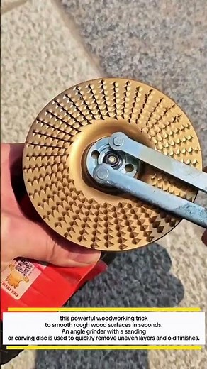 Ultra-Fast Wood Smoothing Trick Using Angle Grinder Disc!