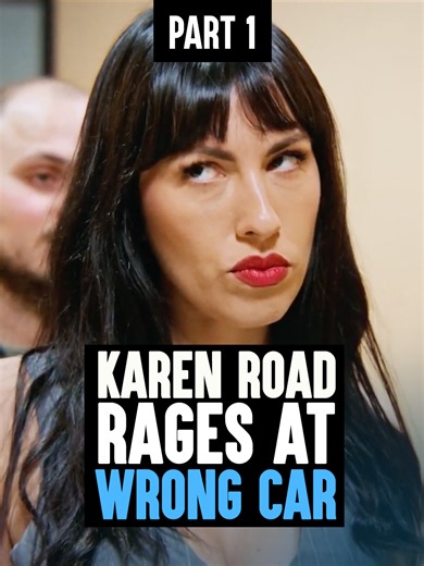 Karen Road Rages At Wrong Car PT 1 (swipe for PT 2) #dharmann #dharmannfam #inspiration #fyp