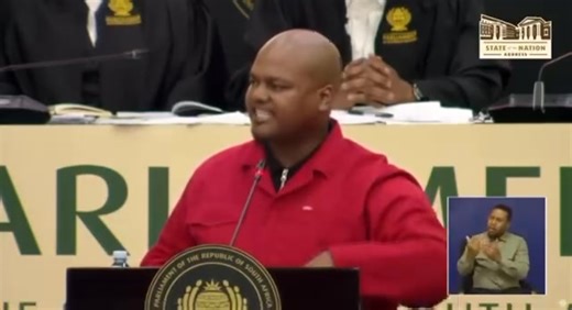 #SonaDebate | EFF's MP Sihle Lonzi effectively represented the interests of unemployed youth going so far as to hand over CVs and grievances from young people struggling to access their results due to institutional debts. | Mpumalanga Media