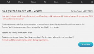 "Your Mac is Infected with 3 Viruses" Removal Guide
