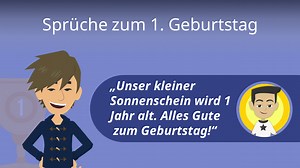 Glückwünsche zum 1. Geburtstag: 60 schöne Sprüche