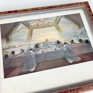 Vintage Salvador Dali Sacrament of the Last Supper Art Print Framed Surrealism, Religious Iconography Collection, Vintage Gallery Wall - Etsy