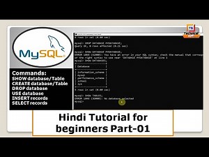 MySQL commands hindi tutorial for beginners (part 1)