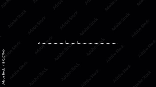 Abstract Sound Wave Spectrum Animation – Clean Minimal Audio Visualization (Transparent)