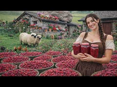 Inside a Stunning Raspberry Farm — Harvest Season & Homemade Raspberry Jam