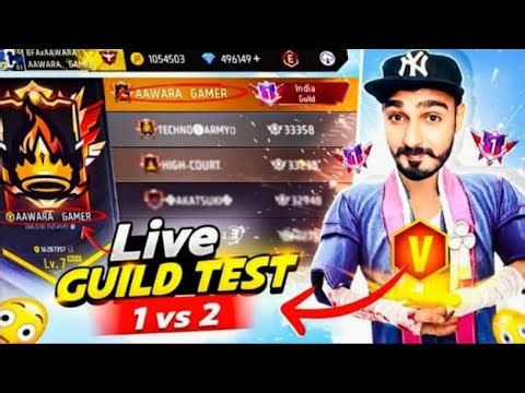 Free Fire Live V Badge Aawara Gamer Guild Test 🤯 #freefire #freefirelive