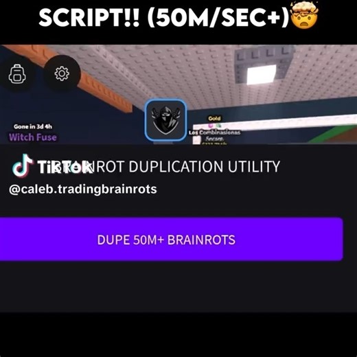 robloxy on Instagram: "🚨 New Sab Dupe Method Script!! 🚨 💥 50M/sec+ Speed!! 💥 The script is in the comments 👇 #fyp #script #stealabrainrot #delta #robl"