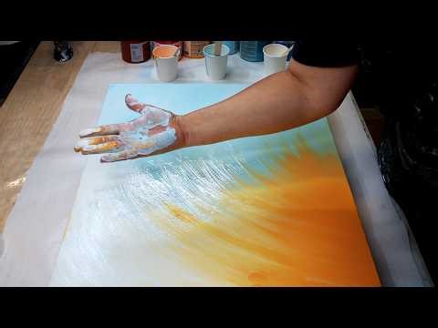 No Brushes, Just Hands - My Abstract Art Challenge!
