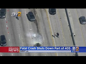 Motorcyclist Killed In Crash On 405 Freeway In West LA