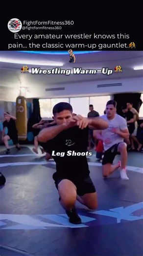 Training | Fight Techniques | Fight Highlights on Instagram: "Wrestling isn’t just a sport—it’s a test of discipline, grit, and raw conditioning. Before a single takedown happens, wrestlers run through one of the toughest warm-up routines in any sport. Leg shoots, duck runs, head springs, crocodile walks, push and pull sprints, squat jumps, push-up jumps, clinch runs, and partner carries… each movement wakes up the body and sharpens the mind. This is where toughness is built. This is where champ