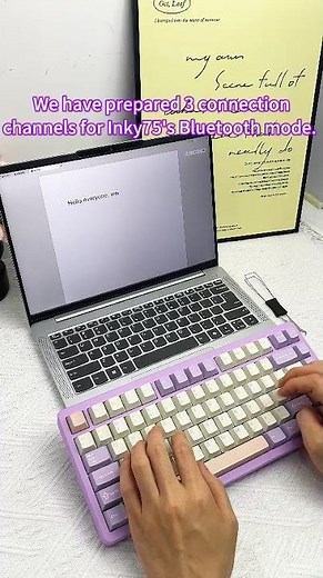 Inky75 BlueTooth Connection guide#keyboard #pc #mechanicalkeyboard #gamingkeyboard #typing #asmr