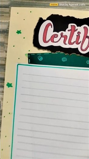 aesthetic certificate sheet #shorts