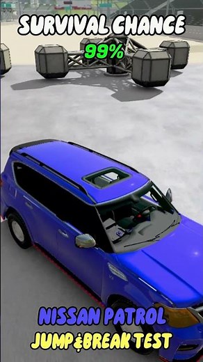 Jump & break test Part 164 #beamngdrive #crashtest #gaming