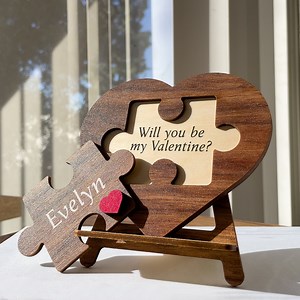 Valentine's Day Gift, Puzzle Name Sign for Couples, Valentine Gift for Her Him, Couples Gift, Couple Home Decor, Puzzle Couple Sign - Etsy