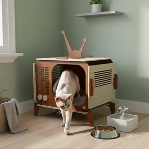 Laser Cut Cat House Svg-ai-dwg-dxf: Pet Furniture Plans (digital Download) - Etsy