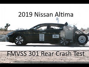 2019-2020 Nissan Altima FMVSS 301 Rear Crash Test (50 Mph)
