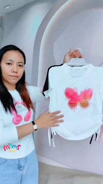 Stylish Crop Top Shirts for Kids Girls