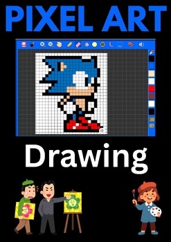 Pixel Art Drawing Task Fun Digital Art Kids Love 4th-10th Grade