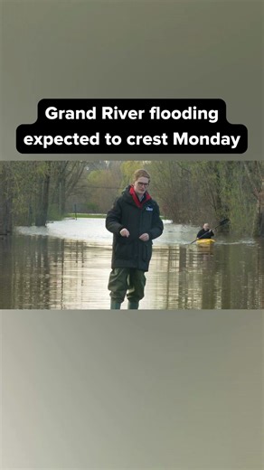 Grand River flooding expected to crest Monday