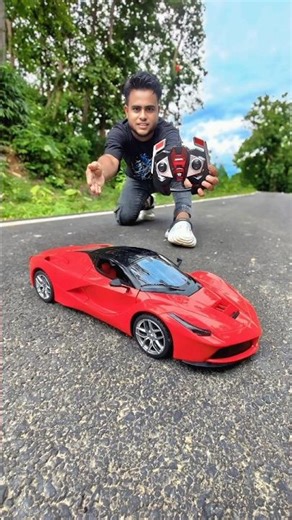 Unboxing my brand new red Ferrari car with remote control 🔥