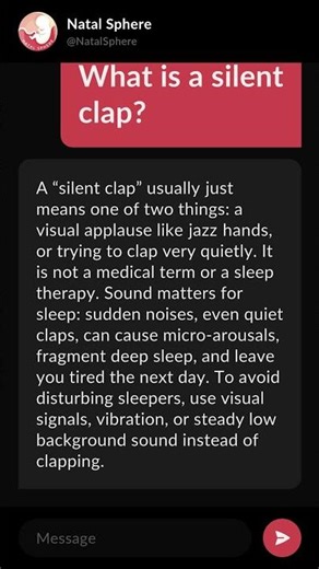 What is a silent clap?