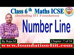 Number Line Video Lecture | Mathematics Class 6 ICSE