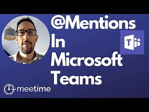 Microsoft Teams Tutorial 2019 - @Mentions and Cross-Channel Mentions