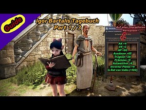 Black Desert Tutorial 2024 | Tagebuch Guide: Igor Bartali ! 1/3 | Deutsch