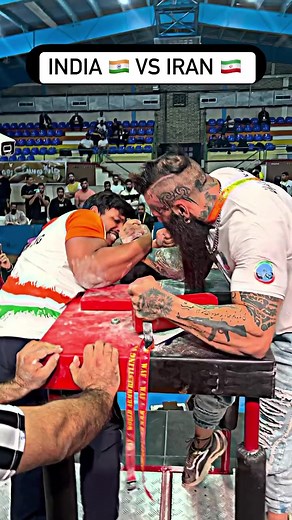 INDIA 🇮🇳 VS IRAN 🇮🇷 !! ARM WRESTLING MATCH !! #india #support #viralreels #trendingreels #public #fame #power #StarMaker | Sachin Goyal