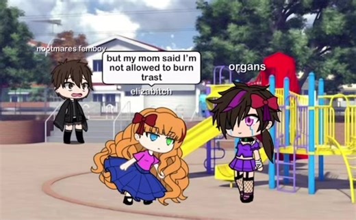 Michael gets roasted 😭😂✌️🤯 #fnafgacha #michaelafton #elizabethafton #fypシ