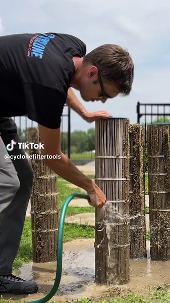 This invention is a gamechanger for pool maintenance! #cyclonefiltercleaner #pool #satisfying
