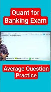 Quantitative Aptitude for Banking Exam | Average Question Practice | Bank Exams Preparation 2025