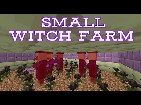Small Witch Farm (2,500 items/hr) | Minecraft (CHECK description)
