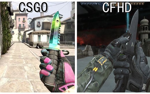 CSGO与CFHD最高画质对比