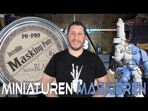 Maskieren mit Masking Putty von PK PRO - maskieren fürs Airbrushen Tutorial - Tab Table and beyond
