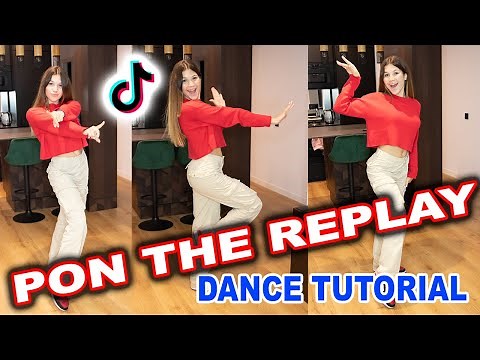 PON THE REPLAY (Rihanna) TIK TOK TUTORIAL - TIKTOK DANCE TUTORIAL | Slow & Mirrored
