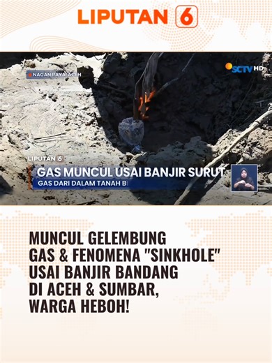 Fenomena Gas di Wilayah Terdampak Banjir Sumatra