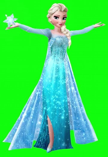 Elsa Green Screen Stock Footage #elsa #frozen #viral