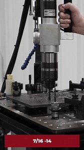 Here is a look at one of our hydraulic FlexArm models tapping into a 3/8” thick plate of AR400 steel. The holes had been hardened from the laser-cutting process, but the FlexArm was able to handle them with ease. If you’re unsure if the FlexArm has what it takes to handle all your tapping operations, you can send us your parts for a tap test! https://flexmachinetools.com/our-products/flexarm/tapping-arm/ #FlexArm #tappingmachine #manufacturing #fabshop #fabrication #machineshop #instamachinist #