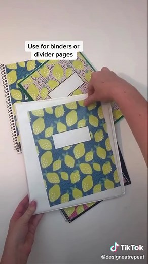DIY Notebook Covers (with free printables!)✨ #diy #backtoschool #learnontiktok #tiktokpartner #parentsoftiktok