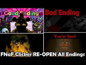 FNaF: Freddy Pizzeria Clicker RE-OPEN - All Endings