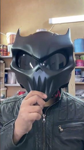 Skull batman helmet custom helmet motorcycle our special design #motorcycle #customhelmets #batman