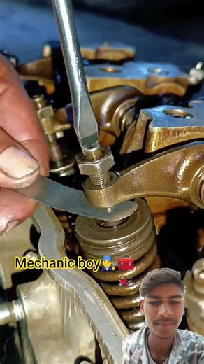 Engine tappet setting #mechanic #engine #automobile