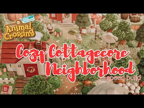 Cozy Cottagecore Neighborhood 🌿 | ACNH Speed Build