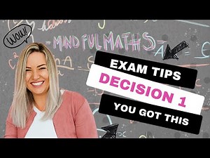 IAL Edexcel Decision 1 Exam tips