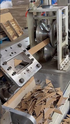 Paper Corner Protector Manufacturing | Close-Up Production Process #factory #factoryproducts
