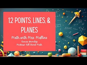 1.2 Points, Lines, and Planes