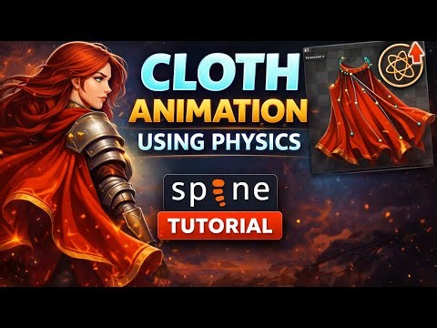 Cloth Animation Using Physics in Spine | Latest Spine Tutorial for Game Animation #animation