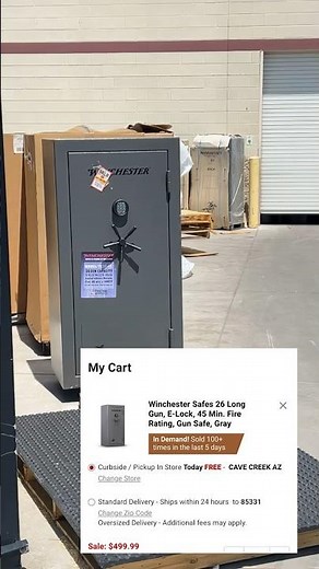 Picked up the #winchester TS26-45 safe for almost 50% off! #GunSafe #tractorsupply #deals